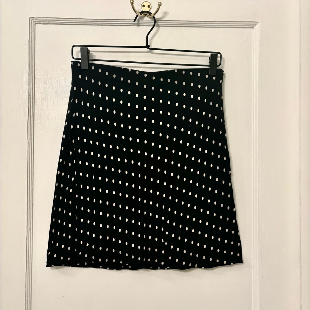 Madewell Mini Slip Skirt in Polka Dot